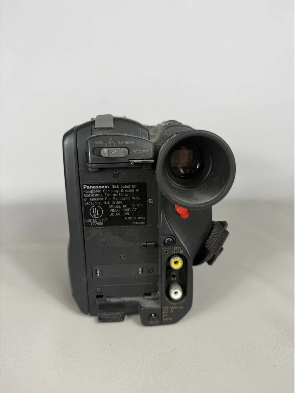 Panasonic Palmcorder PV-20D - w/ Charger, 2 Battery’s & Accessories / For Parts
